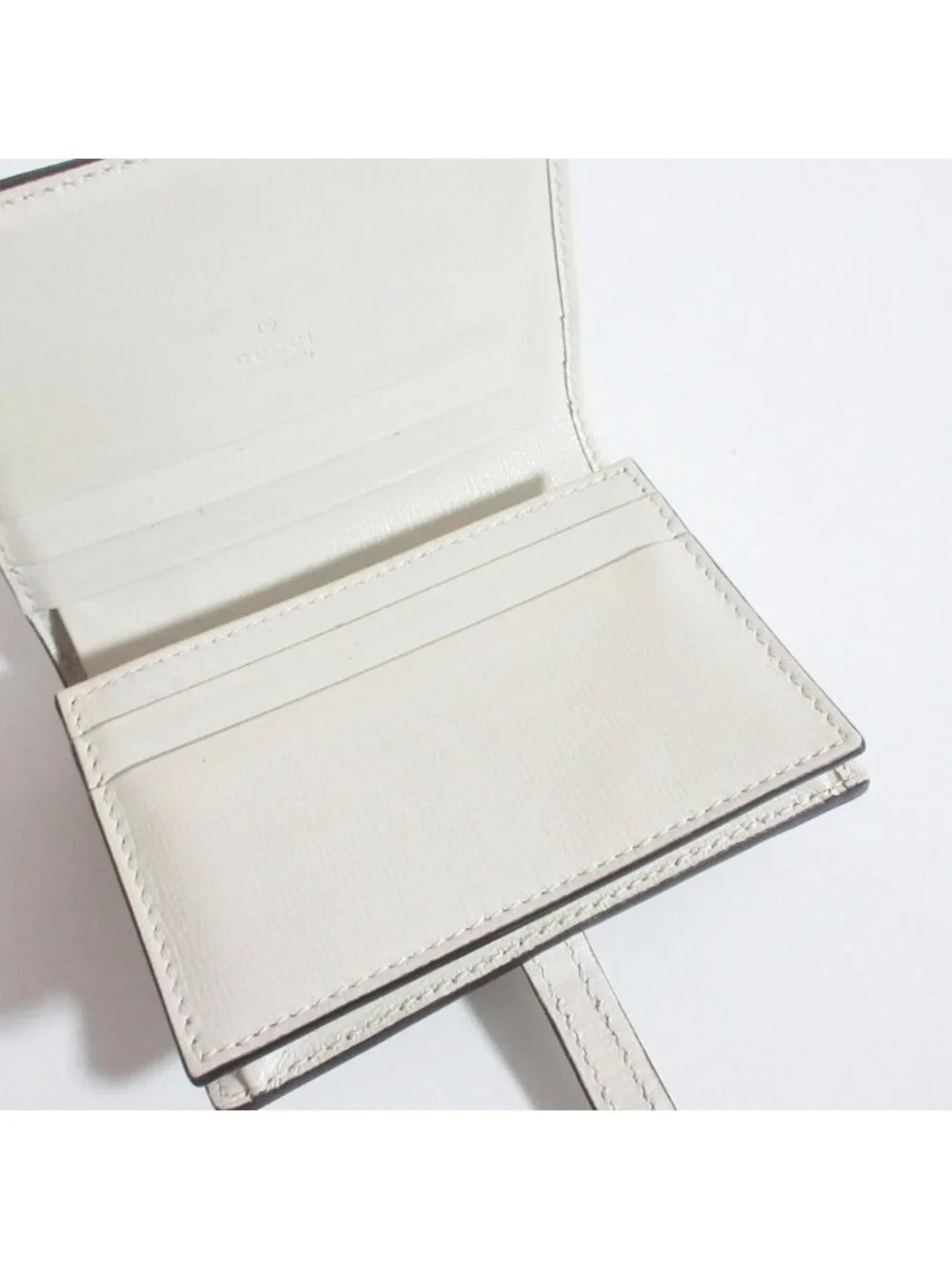 Gucci Jackie Compact Wallet Gray White LadySecond - Picture 7 of 13